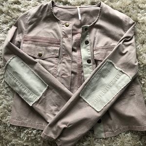 Free People Distressed Jacket